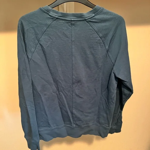 Athleta Women's Teal Sundown Sweatshirt - Picture 3 of 4